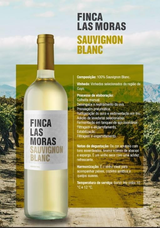 Las Moras Vino Sauvignon Blanc 750 ml