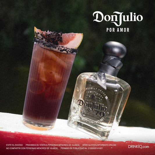 Don Julio, Tequila 70 Cristalino Añejo 700ml, Sabor Suave y Final Limpio, Barrica de Roble Blanco